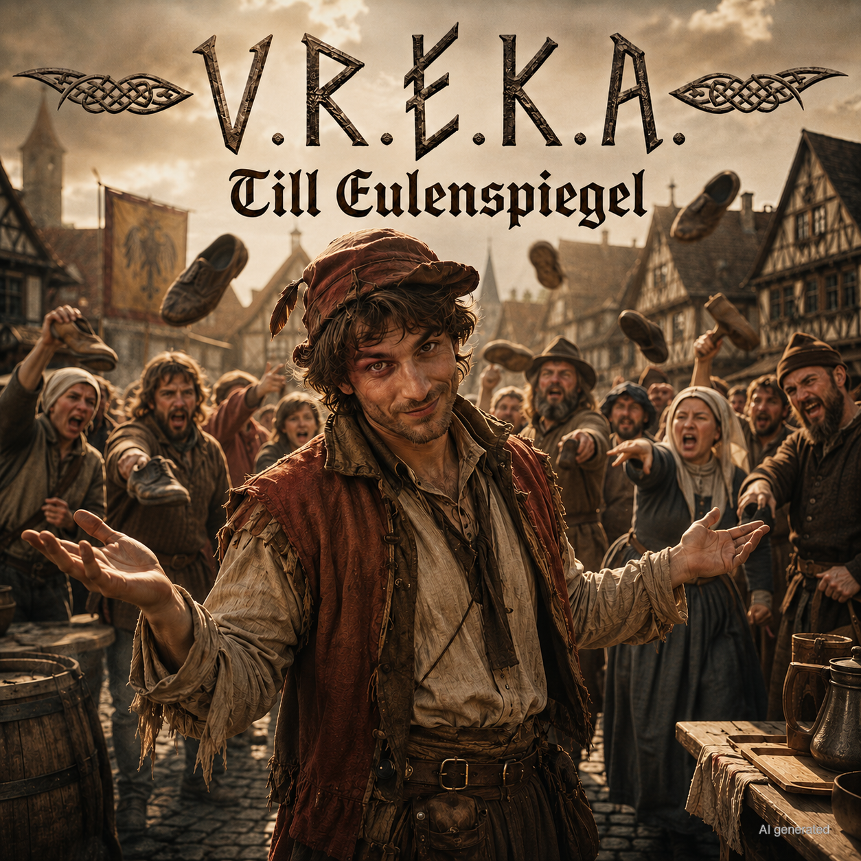 Cover der V.R.E.K.A.-Single Till Eulenspiegel